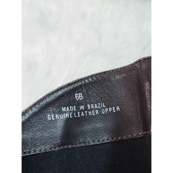 Talbots Women's‎ Brown Genuine Leather Side Zip Ankle Heeled Boot Size 6B - Picture 7 of 9